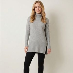 Max Studio Light Gray Turtleneck Sweater